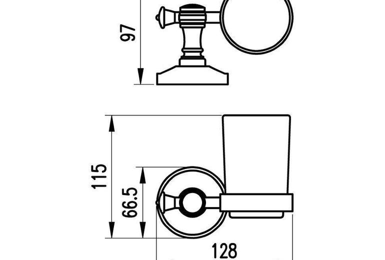 Kozarec za zobne ščetke Milano