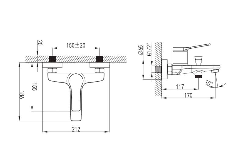 Armatura za kad Andare