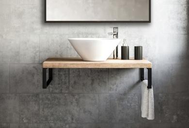 Pult za umivalnik Desk 80 Hrast