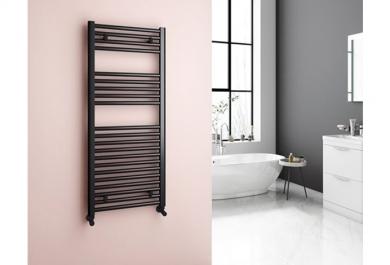 Radiator Standard ravni 50x131 črni mat
