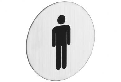 Oznaka okrogla Moški WC 75mm
