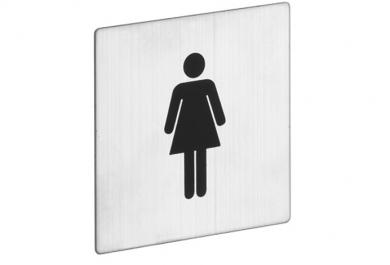Oznaka kvadratna Ženski WC 80mm