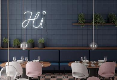 Bauhome Blau Mat 20x20