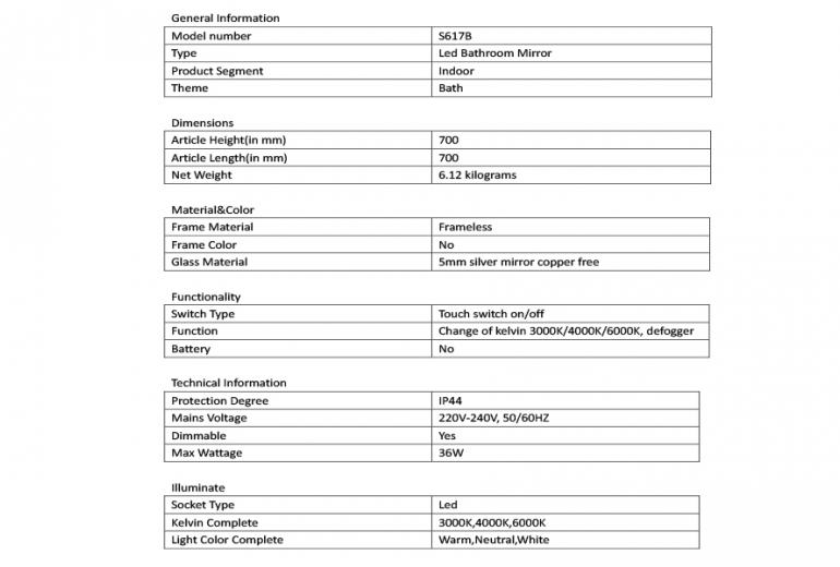 Kiara 70 Round LED Fog free