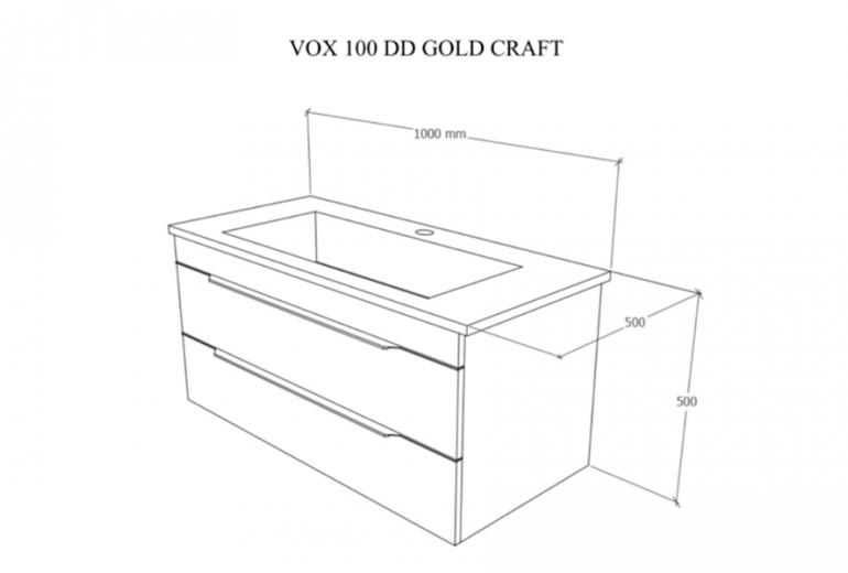 Omarica z umivalnikom Vox 100 Gold Craft