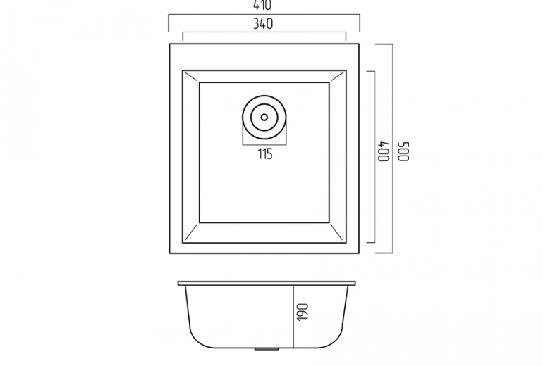 Sokil 41 white s sifonom